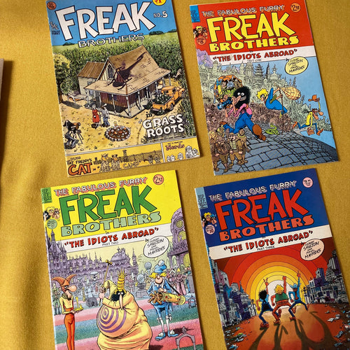 The Fabulous Furry Freak Brothers by Gilbert Shelton (#'s 5, 8, 9 10)