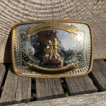 Vintage Line Dancing belt buckle