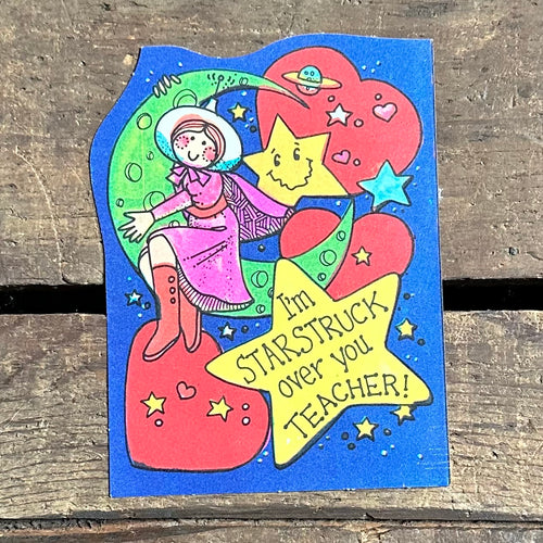 Vintage Space Themed Valentine