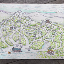 Custom Ski Mountain with personalized trail names