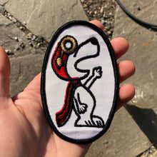 Vintage unused Red Baron Snoopy patch for sale. Peanuts gang collectible accessory 