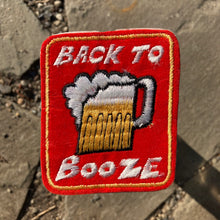 Vintage "Back to Booze" beer patch