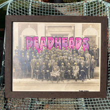 "DEADHEADS" hand drawn art on an antique photograph