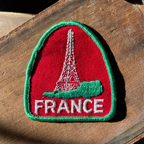 Vintage France patch with the Eiffel Tower