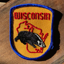 Vintage Wisconsin patch with a Badger