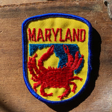 Vintage Maryland patch with a Crab