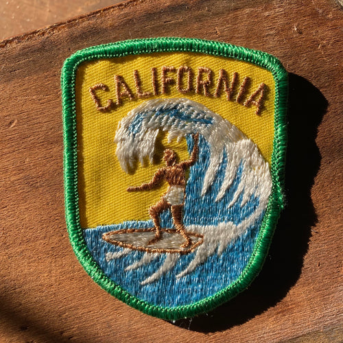 Vintage California patch with a Surfer