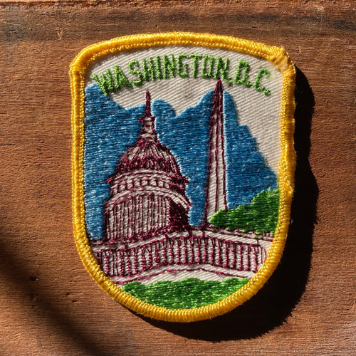 Vintage Washington DC patch with Monuments