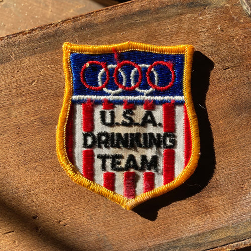 Vintage USA Drinking Team Olympics patch