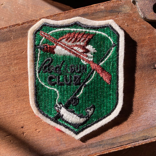 Vintage Rod & Gun Club fishing and hunting patch (Green)