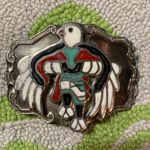 Dancing Bird Southwestern belt buckle