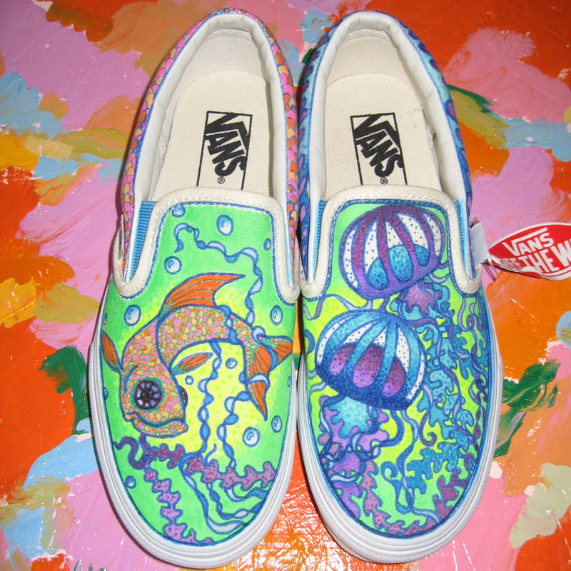 Your Town / City Themed custom Vans Slip On Sneakers – RAD Shirts