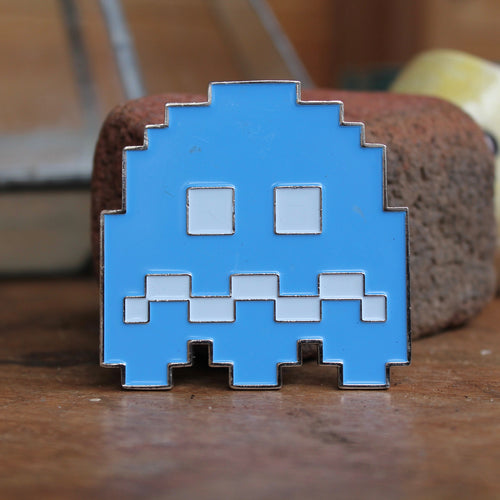 Pac-Man Inky Ghost belt buckle