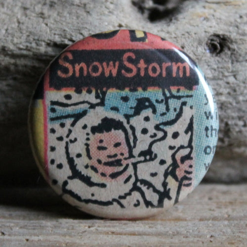 Smoking Eskimo pinback button