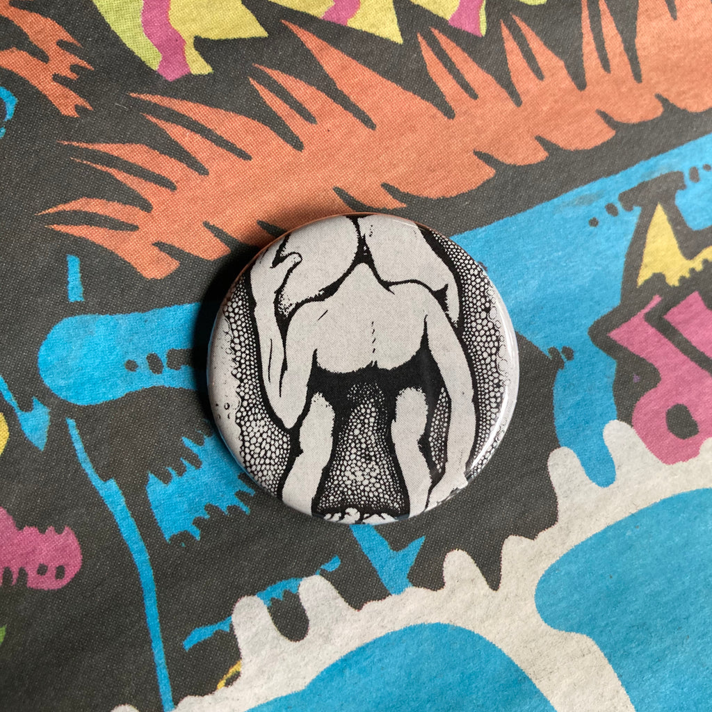 Head Up Your Ass Pinback Button Rad Shirts Custom Printing 8771